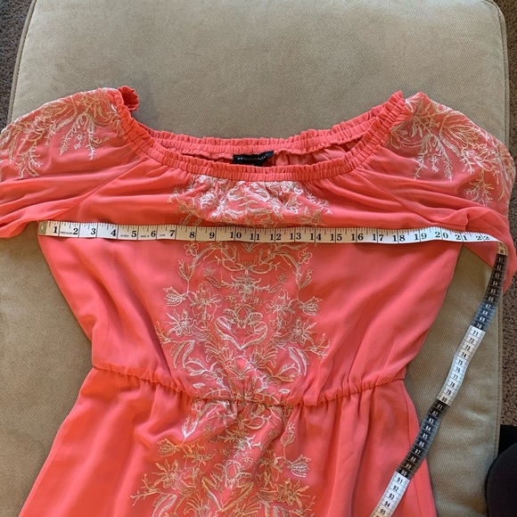 WHBM coral boho dress - Picture 8 of 8
